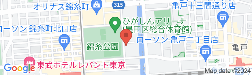 ホテル パークアベニュー<東京都>の地図