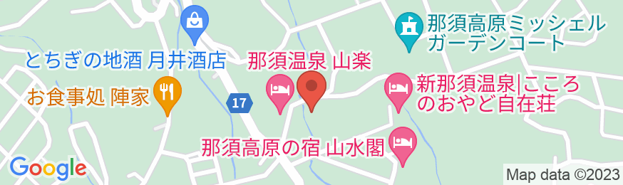那須湯本温泉 若喜旅館の地図