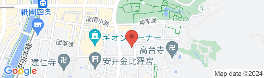 祇園の宿 舞風館の地図