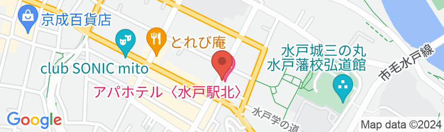 アパホテル〈水戸駅北〉の地図