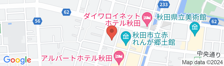 ホテルパールシティ秋田 川反(旧 ホテルパールシティ秋田)の地図