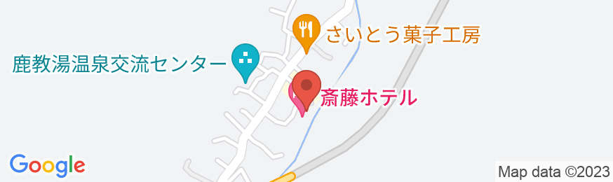 鹿教湯温泉 斎藤ホテルの地図