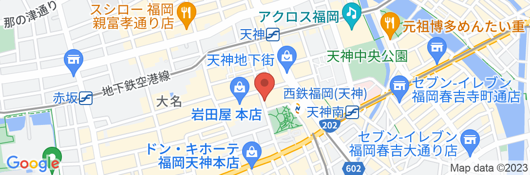 ソラリア西鉄ホテル福岡の地図