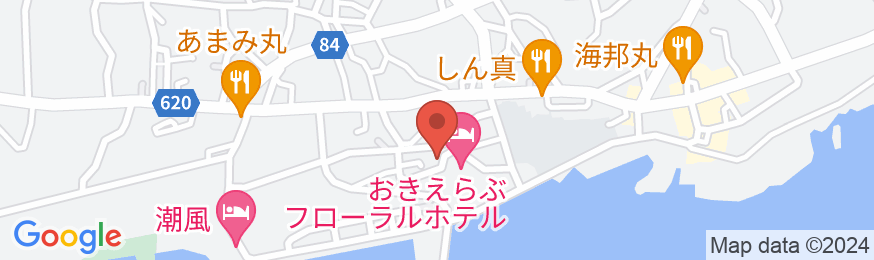 おきえらぶ フローラルホテル <沖永良部島>の地図