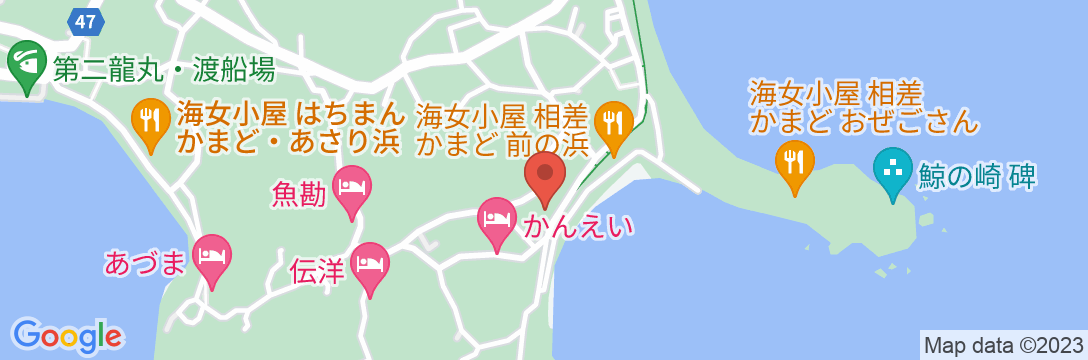 榊原温泉 鳥羽・相差 海女の宿 ひょうすけの地図