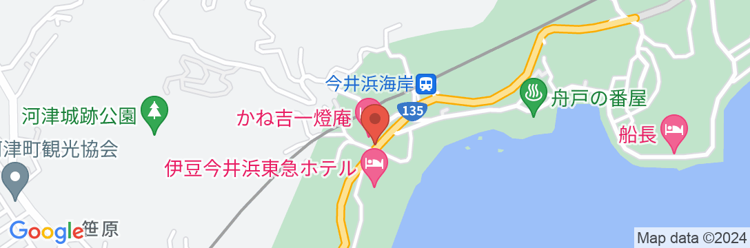 今井浜温泉 かね吉一燈庵の地図