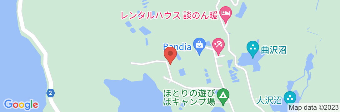 裏磐梯高原 ペンション アニバーサリーの地図