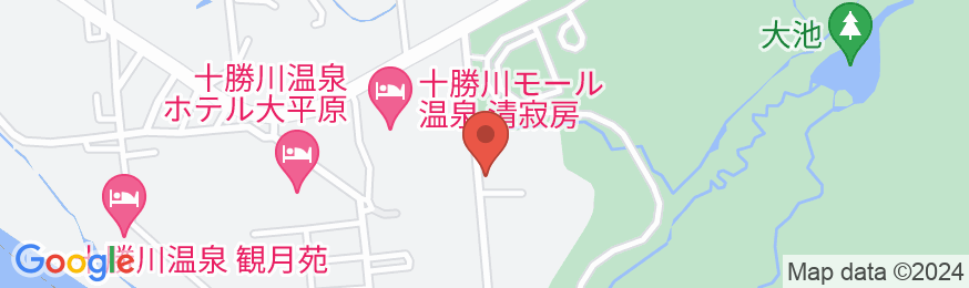 十勝川温泉 とかち宿 田園の地図