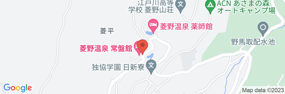 菱野温泉 常盤館の地図