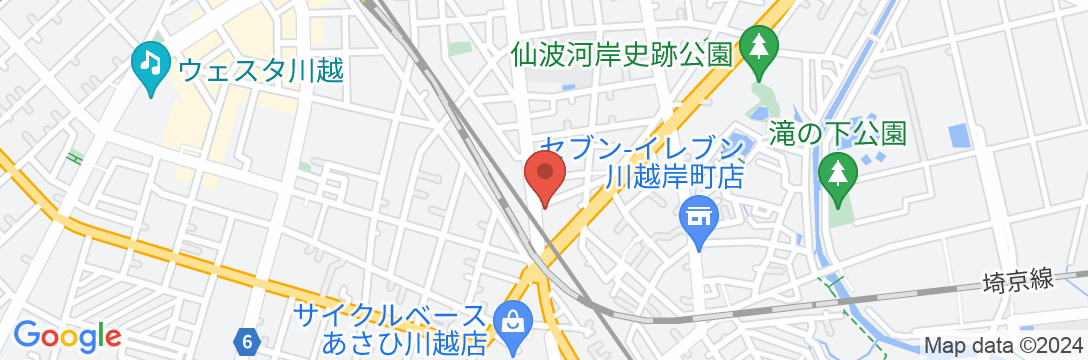 川越ビジネスホテルの地図