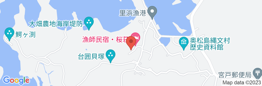 奥松島 漁師の宿 桜荘の地図