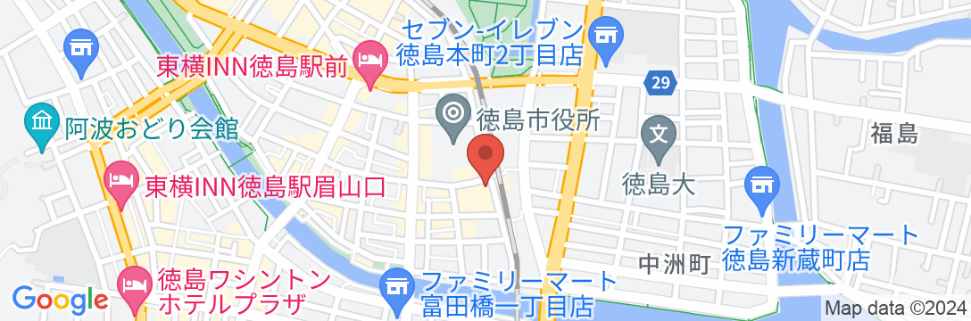 ホテル千秋閣<徳島県>の地図