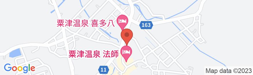 粟津温泉 法師の地図