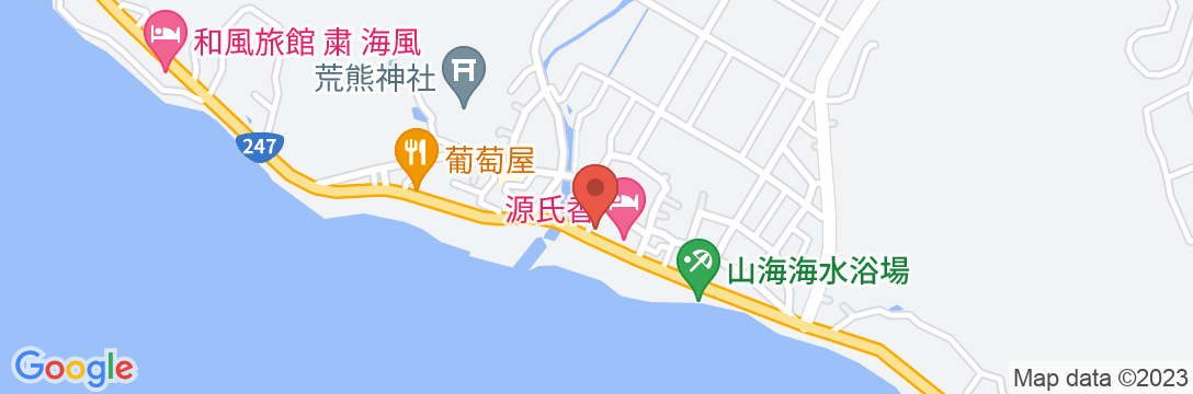 南知多温泉郷 源氏香の地図