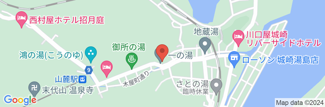 城崎温泉 山本屋の地図