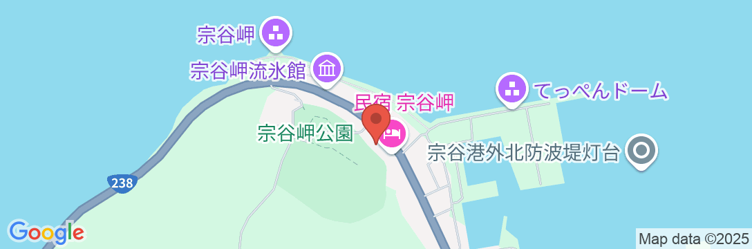 民宿 宗谷岬の地図
