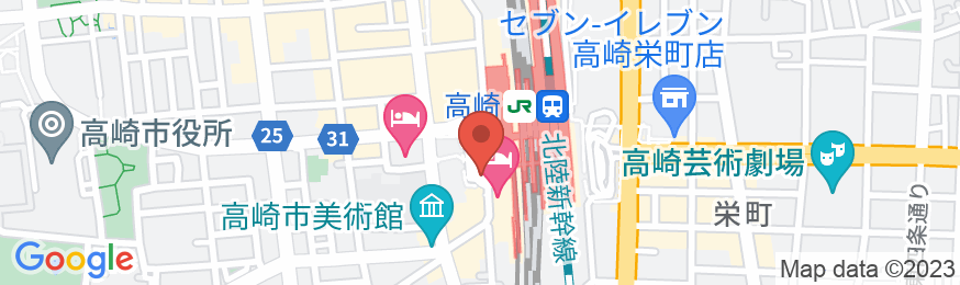 アパホテル〈高崎駅前〉の地図