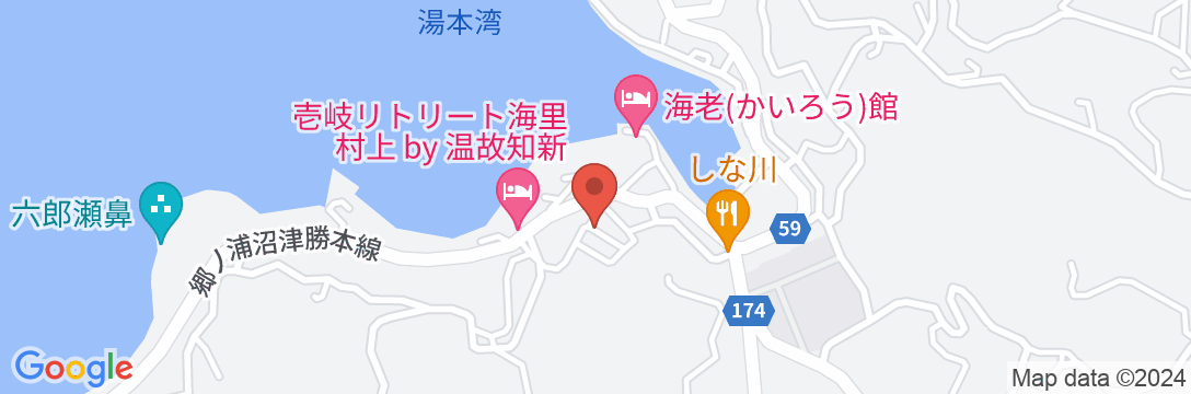 奥壱岐の千年湯 平山旅館 <壱岐島>の地図