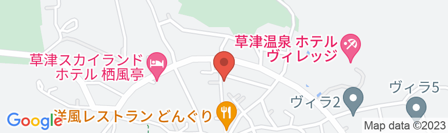 草津温泉 ペンション レザンの地図