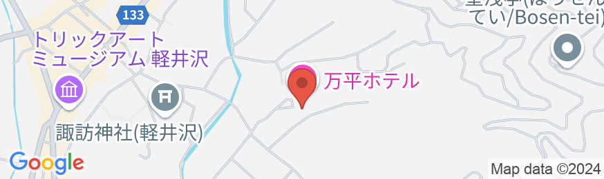 万平ホテルの地図