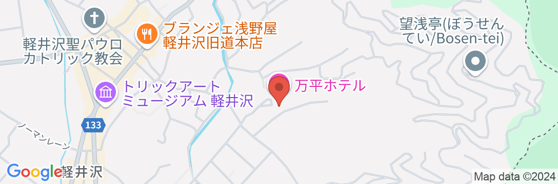 万平ホテルの地図