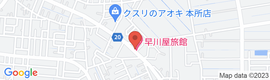 小さなお宿 早川屋の地図