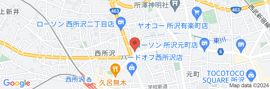 所沢第一ホテルの地図