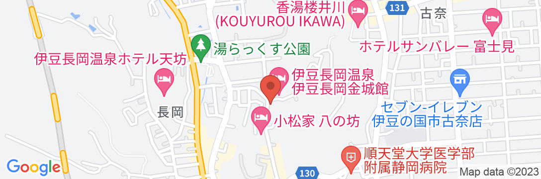 伊豆長岡温泉 実篤の宿 いづみ荘の地図