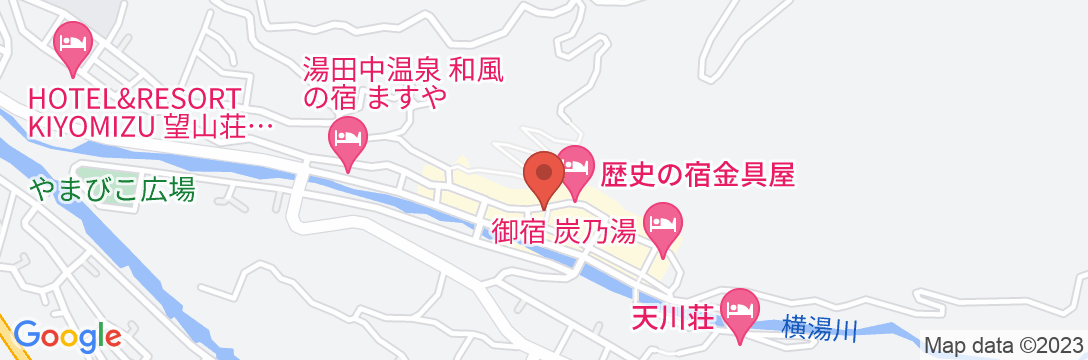 渋温泉 旅の宿 初の湯の地図