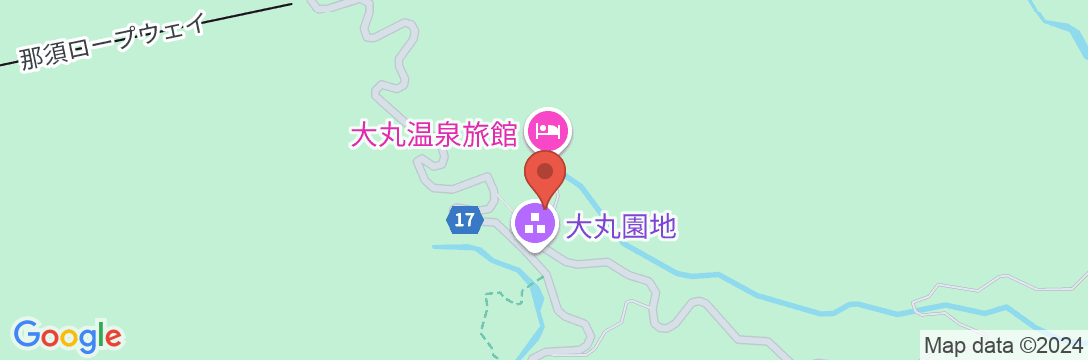 那須温泉 旅館ニューおおたかの地図