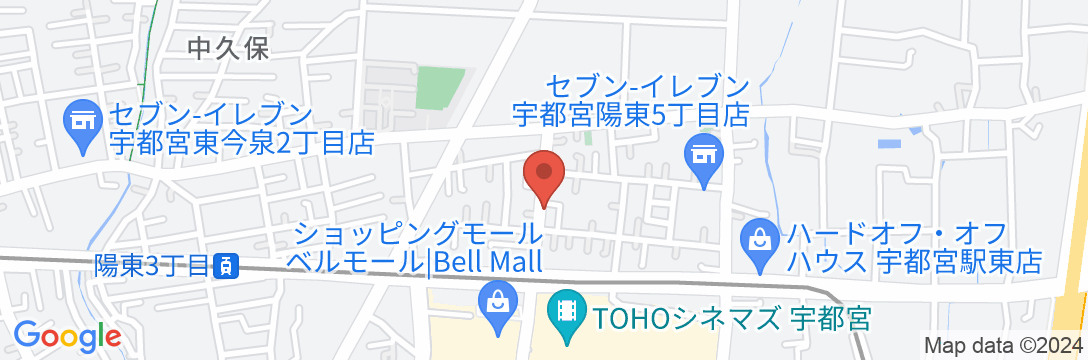 ホテル シーラックパル宇都宮の地図
