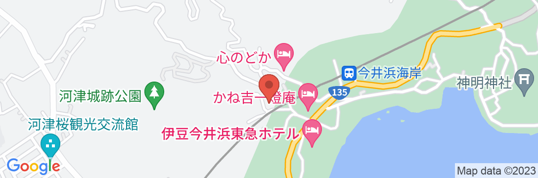今井浜温泉 晴海荘の地図