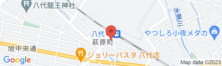 八代駅前 球磨川旅館の地図
