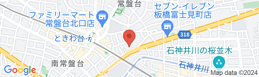 フレックステイイン常盤台の地図