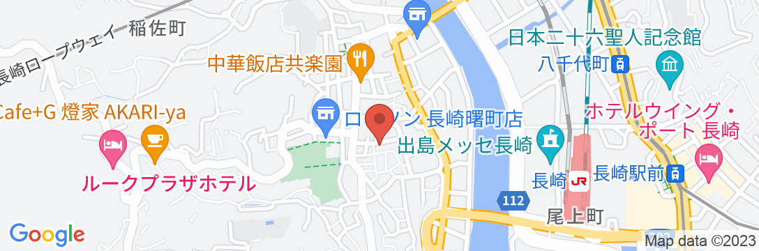 松月旅館<長崎県>の地図