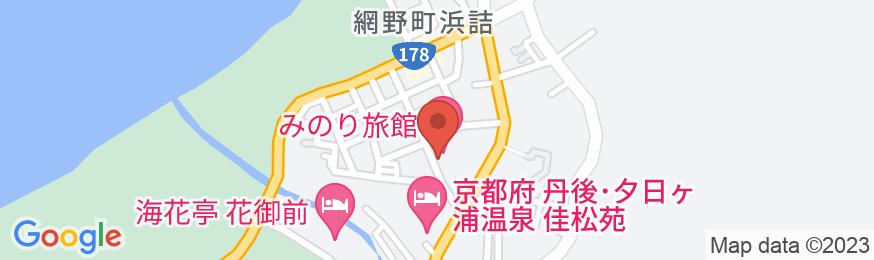 夕日ヶ浦温泉 丹後・食の宿 みのり旅館の地図