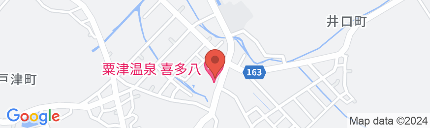 粟津温泉 喜多八<石川県>の地図