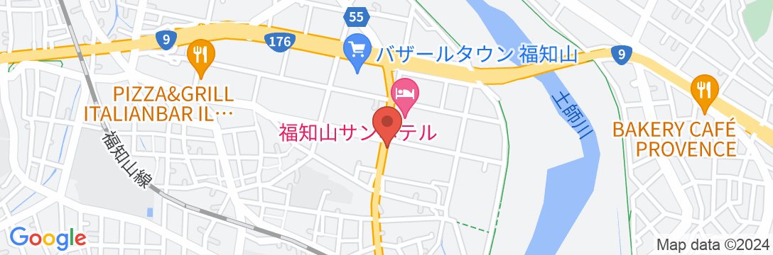 福知山サンホテルの地図