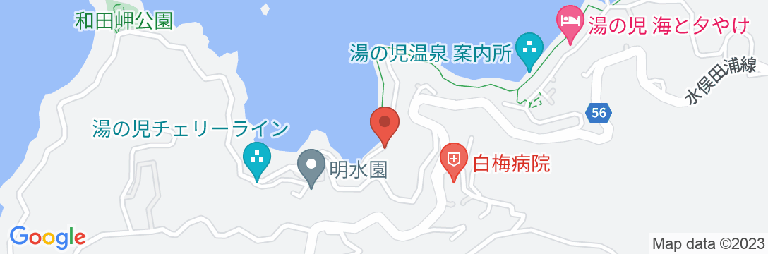 湯の児温泉 魚がうまい宿 齊藤旅館の地図