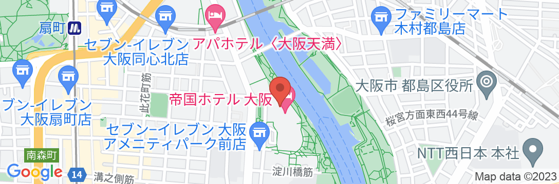 帝国ホテル大阪の地図
