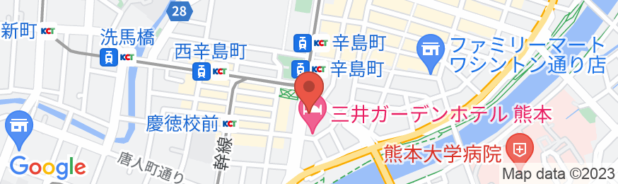 東横INN熊本桜町バスターミナル前の地図