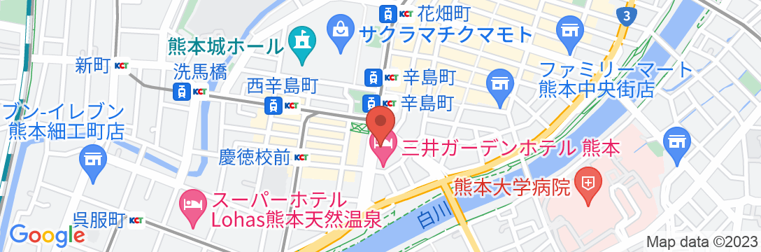 東横INN熊本桜町バスターミナル前の地図