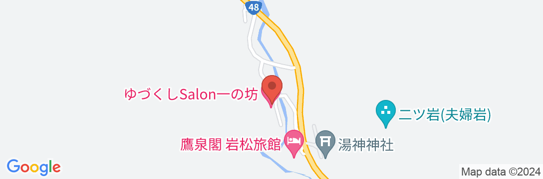 仙台・作並温泉 ゆづくしSalon一の坊の地図