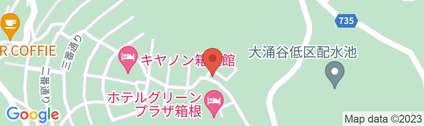 箱根六花荘の地図