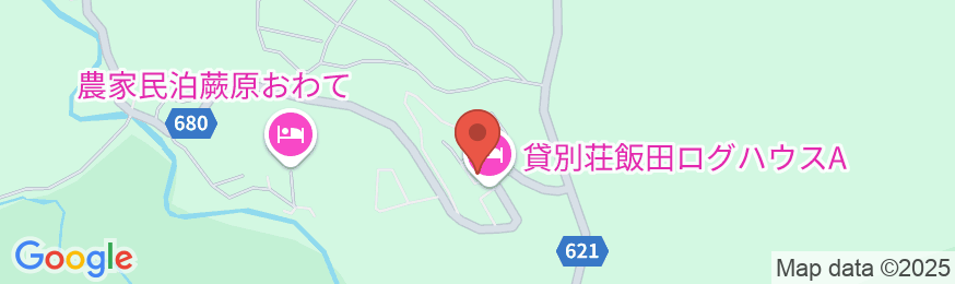 貸別荘 飯田ログハウスAの地図
