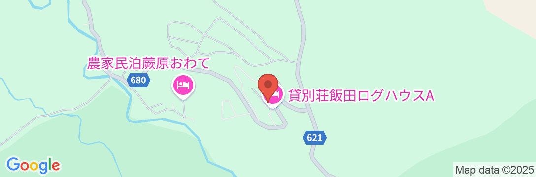貸別荘 飯田ログハウスAの地図