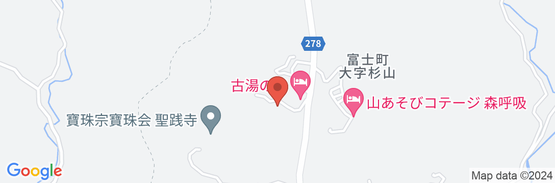 貸別荘 古湯ログハウスAの地図
