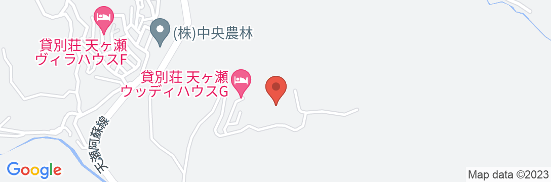 貸別荘 天ヶ瀬ウッディハウスGの地図