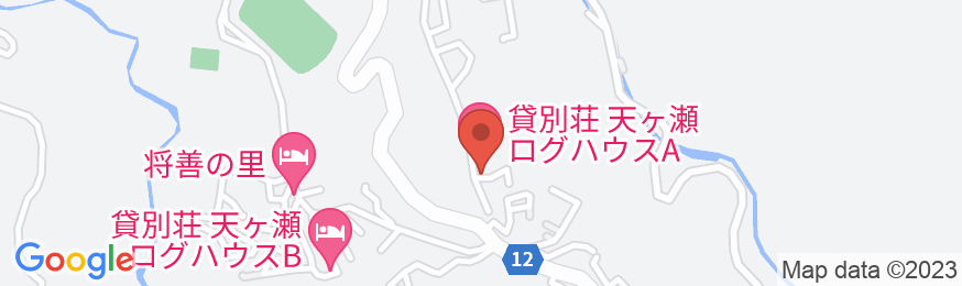 貸別荘 天ヶ瀬ログハウスAの地図