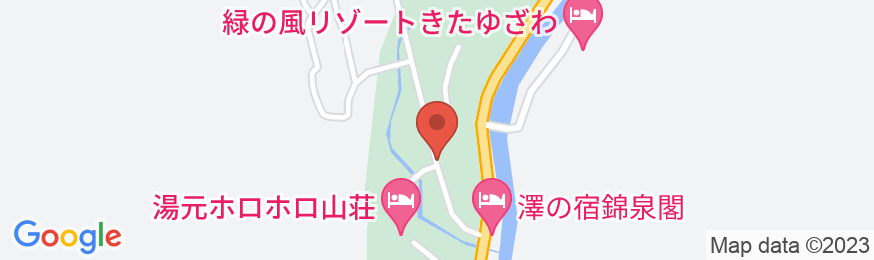 北湯沢温泉 北湯沢ユースホステルの地図